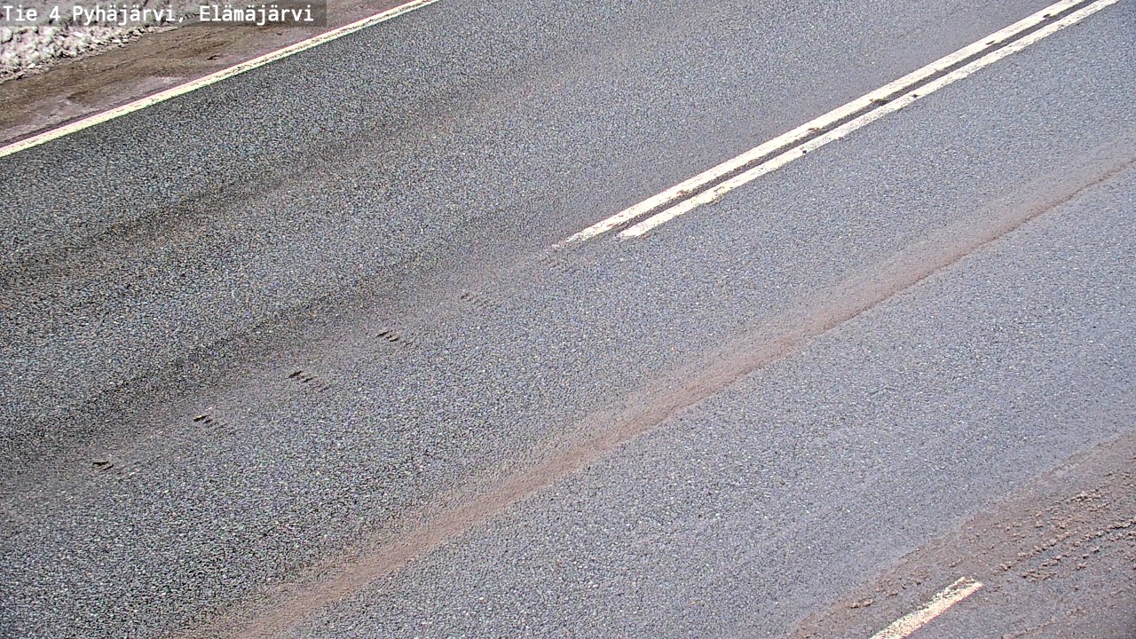 Weather Camera Image Road 4 Pyhäjärvi, Elämäjärvi, Pyhäjärvi, Pohjois-Pohjanmaa