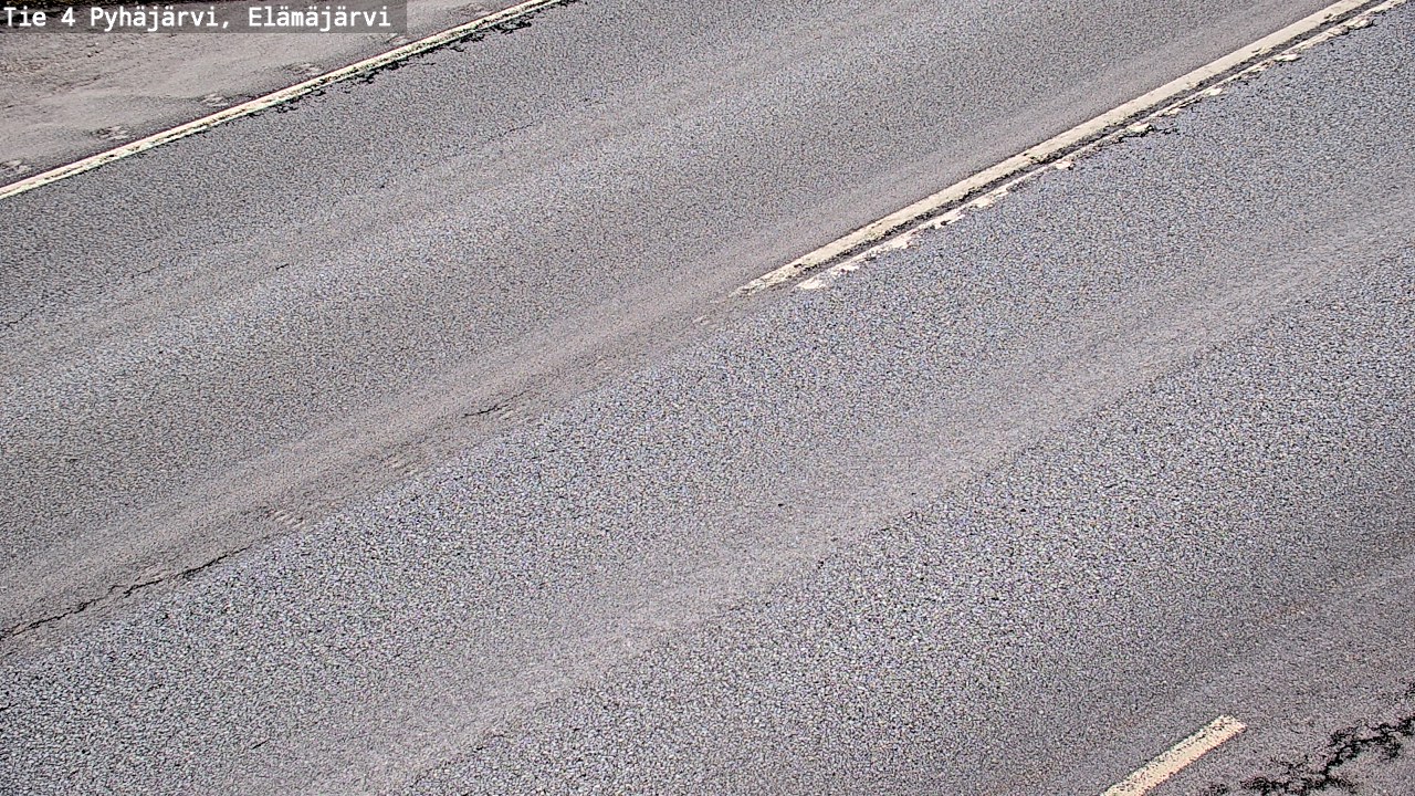 Weather Camera Image Väg 4 Pyhäjärvi, Elämäjärvi, Pyhäjärvi, Pohjois-Pohjanmaa