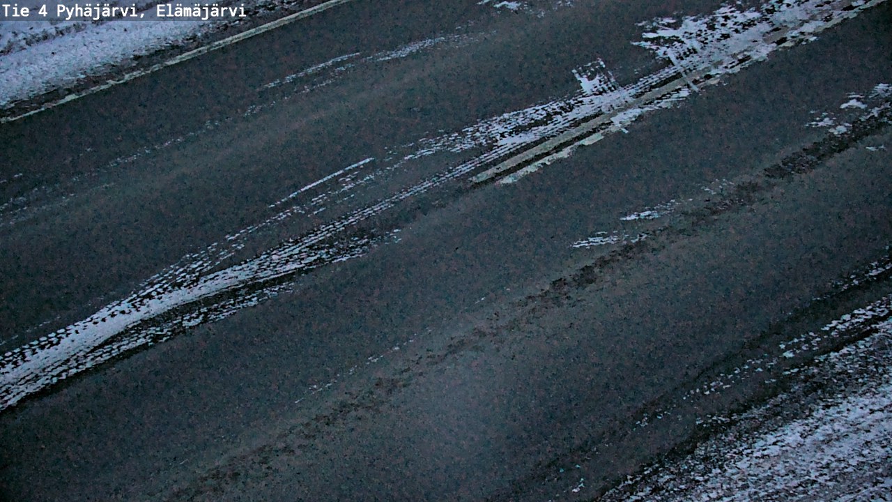 Weather Camera Image Road 4 Pyhäjärvi, Elämäjärvi, Pyhäjärvi, Pohjois-Pohjanmaa
