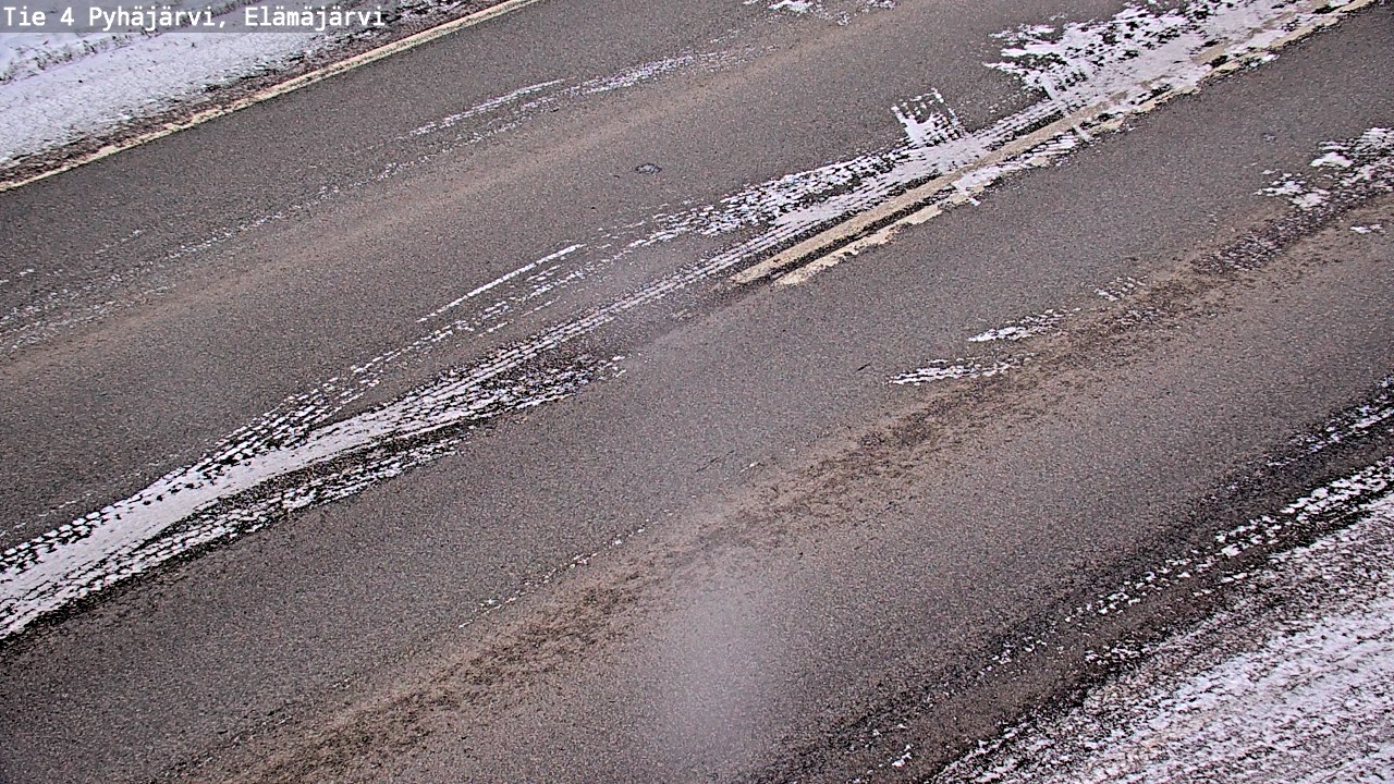 Weather Camera Image Road 4 Pyhäjärvi, Elämäjärvi, Pyhäjärvi, Pohjois-Pohjanmaa