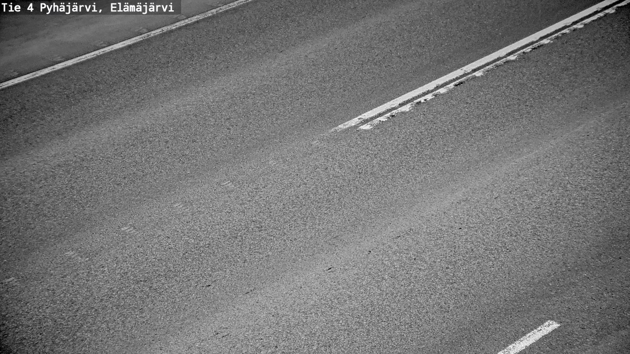 Weather Camera Image Road 4 Pyhäjärvi, Elämäjärvi, Pyhäjärvi, Pohjois-Pohjanmaa