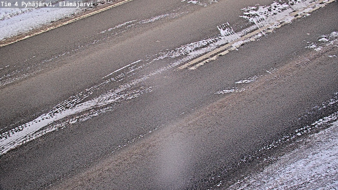 Weather Camera Image Road 4 Pyhäjärvi, Elämäjärvi, Pyhäjärvi, Pohjois-Pohjanmaa