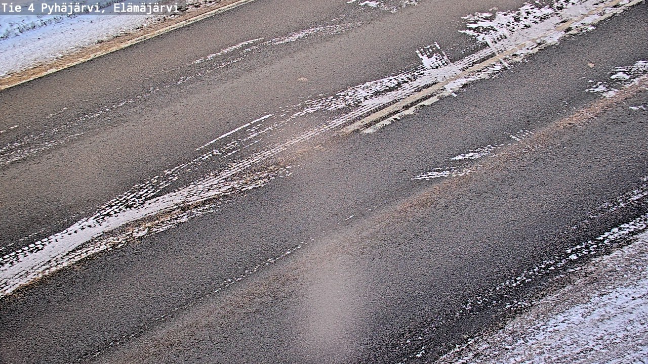 Weather Camera Image Road 4 Pyhäjärvi, Elämäjärvi, Pyhäjärvi, Pohjois-Pohjanmaa