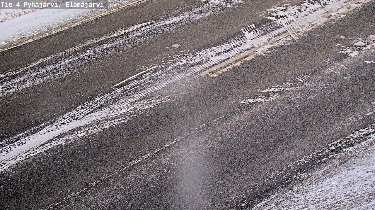 Weather Camera Image Väg 4 Pyhäjärvi, Elämäjärvi, Pyhäjärvi, Pohjois-Pohjanmaa