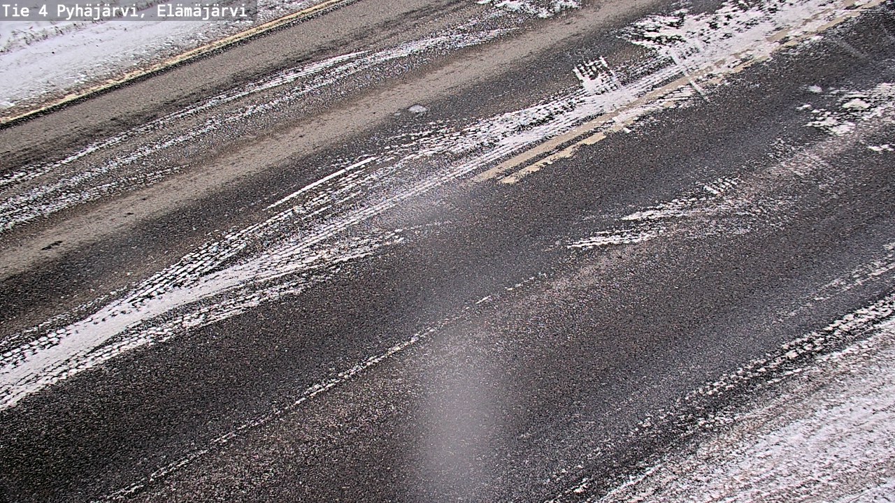 Weather Camera Image Väg 4 Pyhäjärvi, Elämäjärvi, Pyhäjärvi, Pohjois-Pohjanmaa