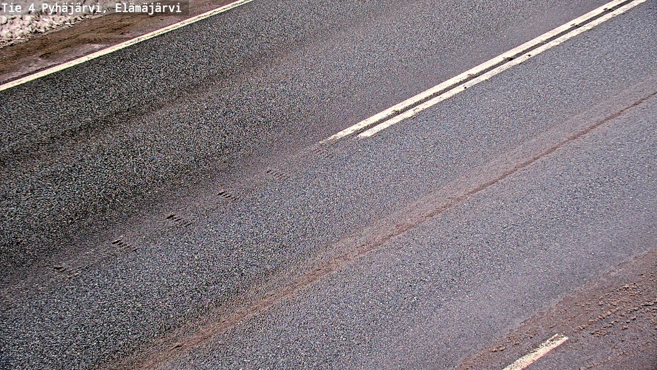 Weather Camera Image Road 4 Pyhäjärvi, Elämäjärvi, Pyhäjärvi, Pohjois-Pohjanmaa