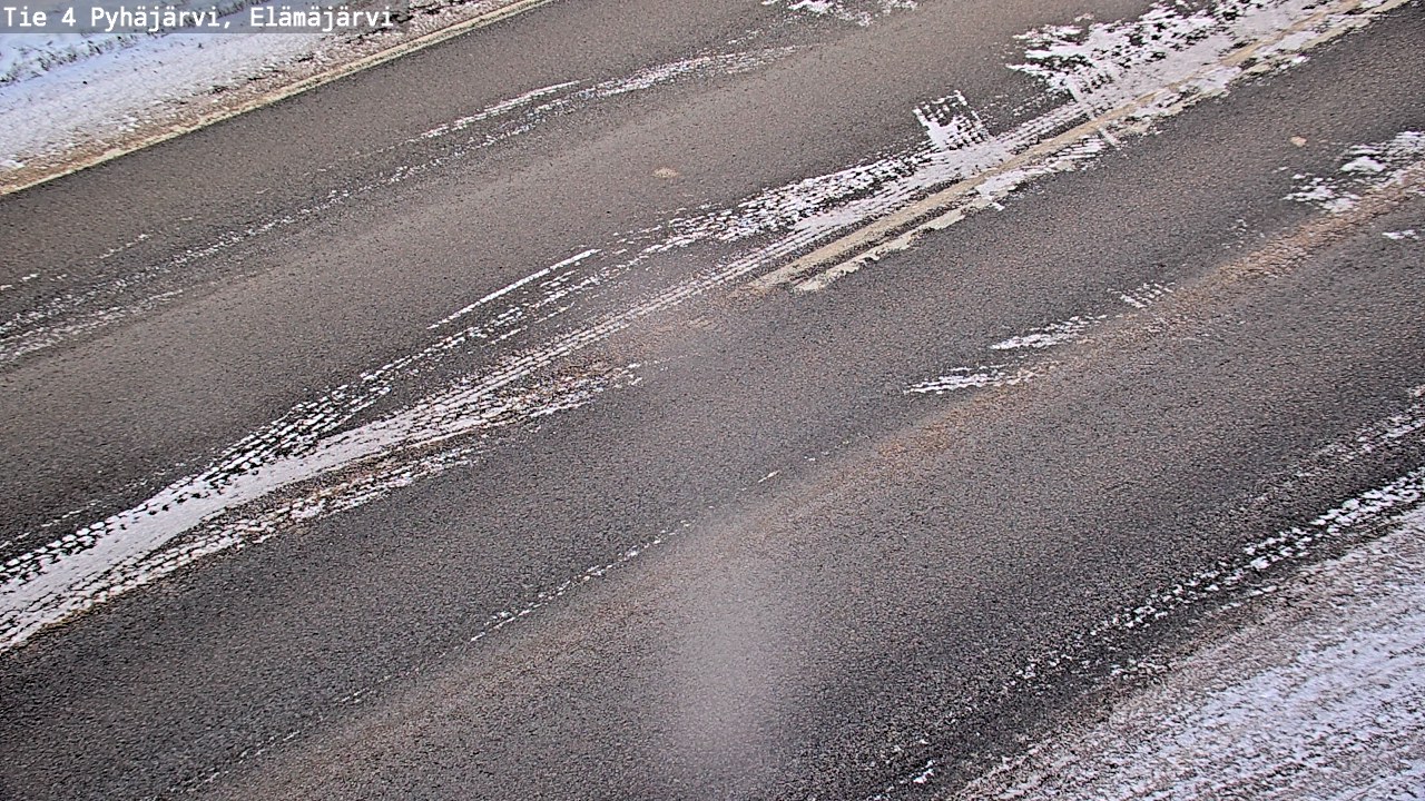 Weather Camera Image Road 4 Pyhäjärvi, Elämäjärvi, Pyhäjärvi, Pohjois-Pohjanmaa