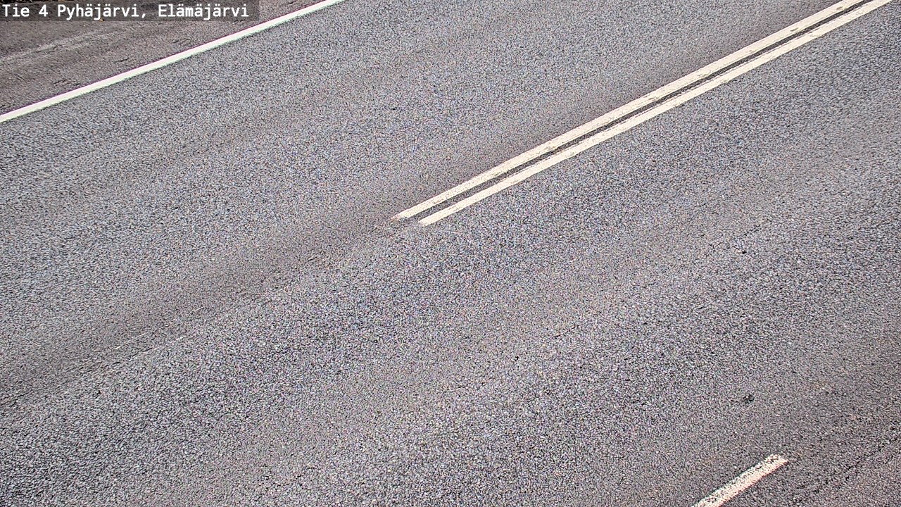 Weather Camera Image Road 4 Pyhäjärvi, Elämäjärvi, Pyhäjärvi, Pohjois-Pohjanmaa