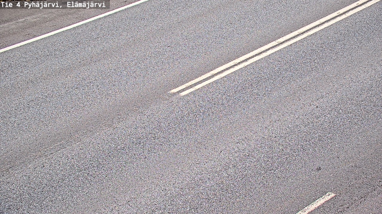 Weather Camera Image Road 4 Pyhäjärvi, Elämäjärvi, Pyhäjärvi, Pohjois-Pohjanmaa