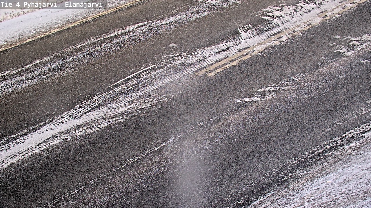 Weather Camera Image Väg 4 Pyhäjärvi, Elämäjärvi, Pyhäjärvi, Pohjois-Pohjanmaa