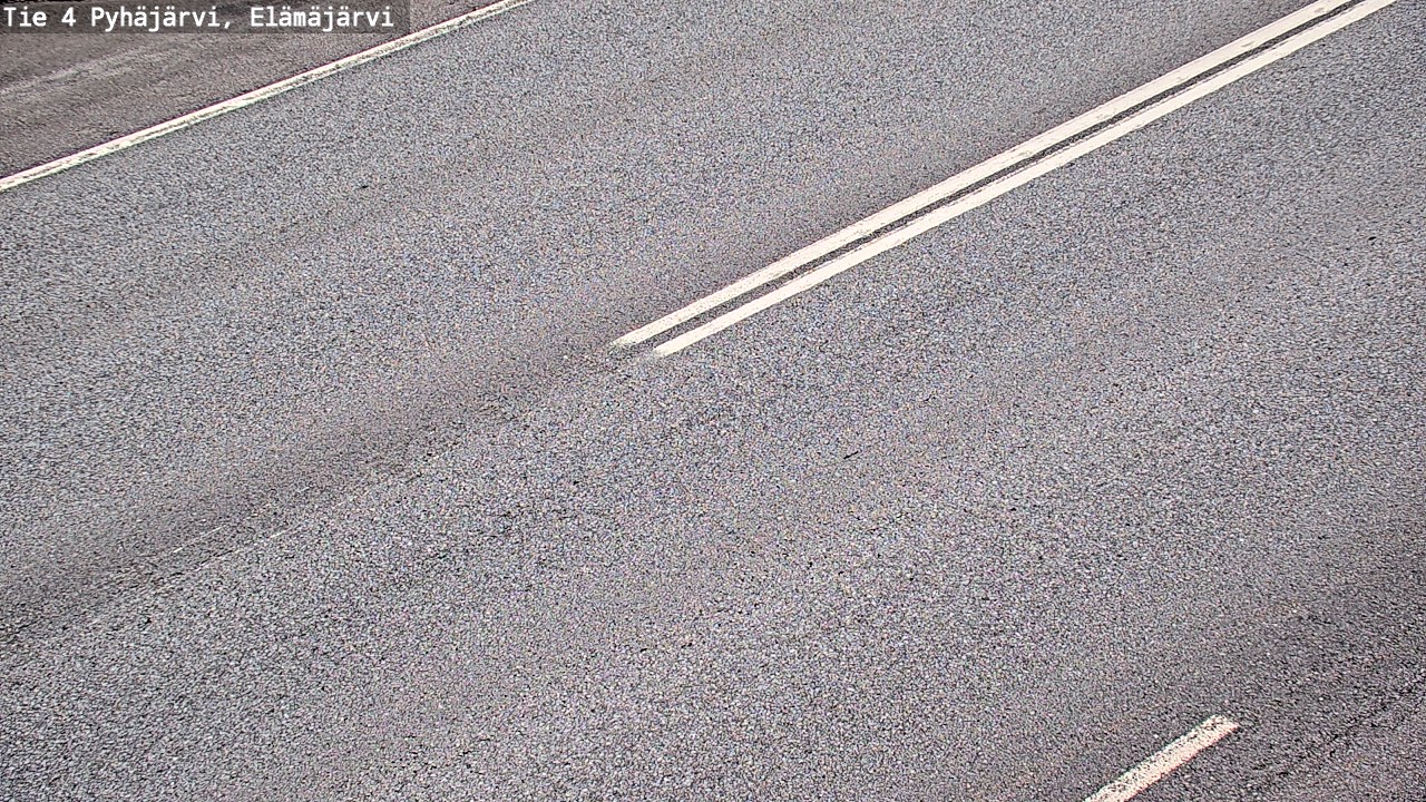 Weather Camera Image Väg 4 Pyhäjärvi, Elämäjärvi, Pyhäjärvi, Pohjois-Pohjanmaa