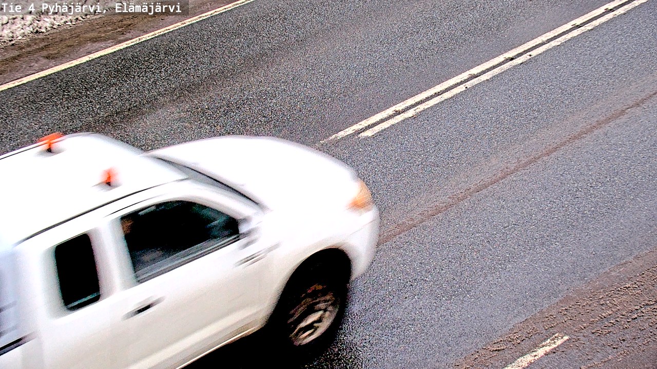 Weather Camera Image Road 4 Pyhäjärvi, Elämäjärvi, Pyhäjärvi, Pohjois-Pohjanmaa