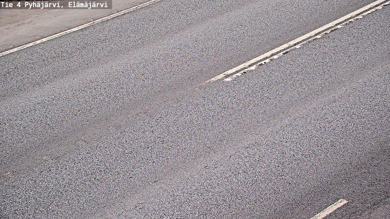 Weather Camera Image Väg 4 Pyhäjärvi, Elämäjärvi, Pyhäjärvi, Pohjois-Pohjanmaa