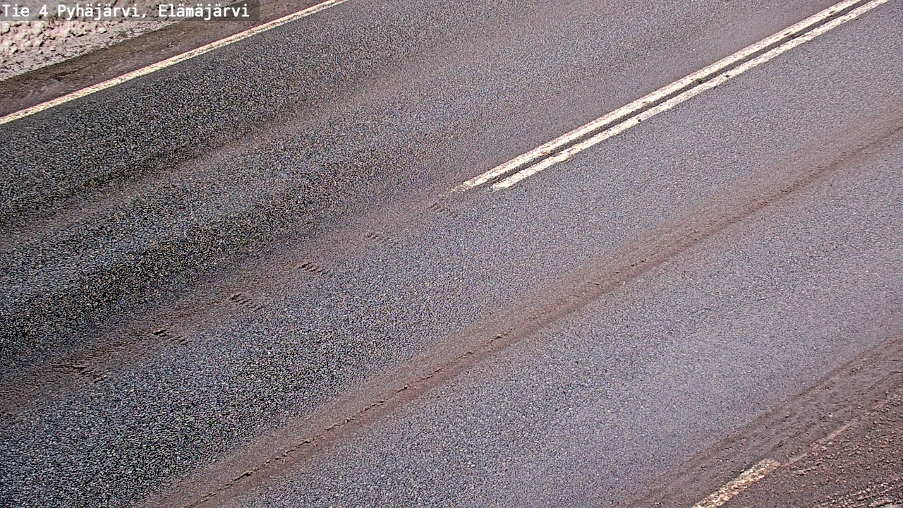 Weather Camera Image Road 4 Pyhäjärvi, Elämäjärvi, Pyhäjärvi, Pohjois-Pohjanmaa