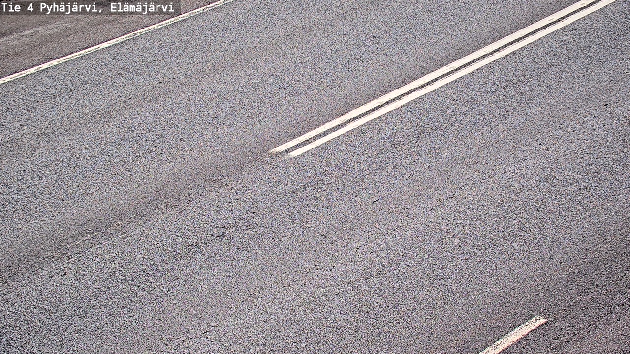 Weather Camera Image Väg 4 Pyhäjärvi, Elämäjärvi, Pyhäjärvi, Pohjois-Pohjanmaa