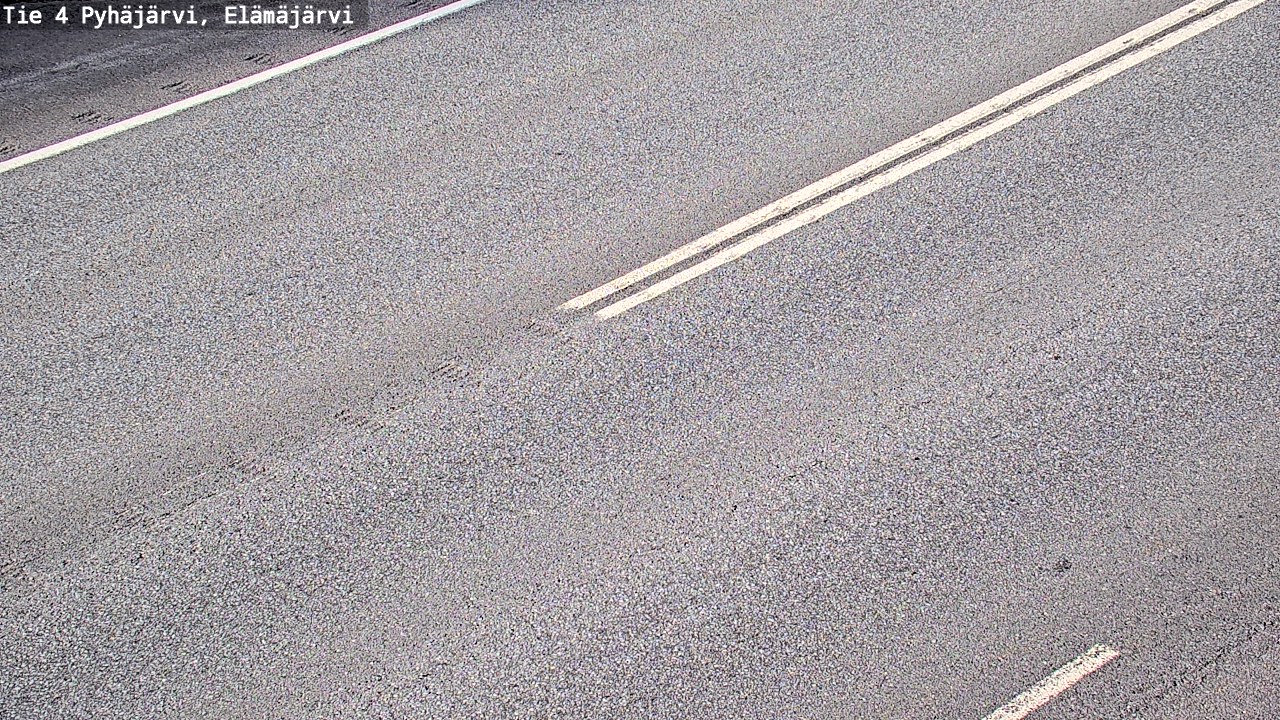Weather Camera Image Road 4 Pyhäjärvi, Elämäjärvi, Pyhäjärvi, Pohjois-Pohjanmaa