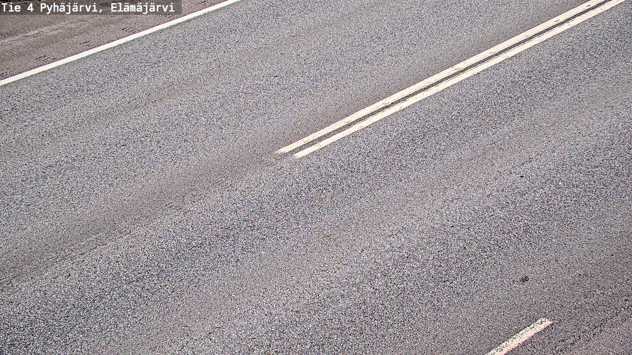 Weather Camera Image Road 4 Pyhäjärvi, Elämäjärvi, Pyhäjärvi, Pohjois-Pohjanmaa