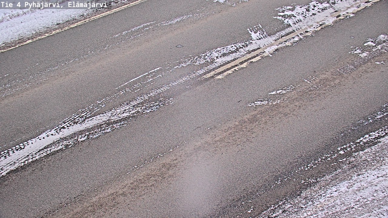 Weather Camera Image Road 4 Pyhäjärvi, Elämäjärvi, Pyhäjärvi, Pohjois-Pohjanmaa