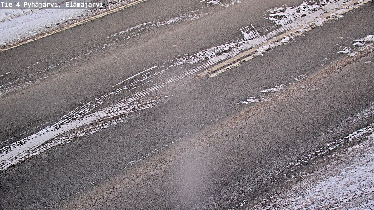 Weather Camera Image Road 4 Pyhäjärvi, Elämäjärvi, Pyhäjärvi, Pohjois-Pohjanmaa