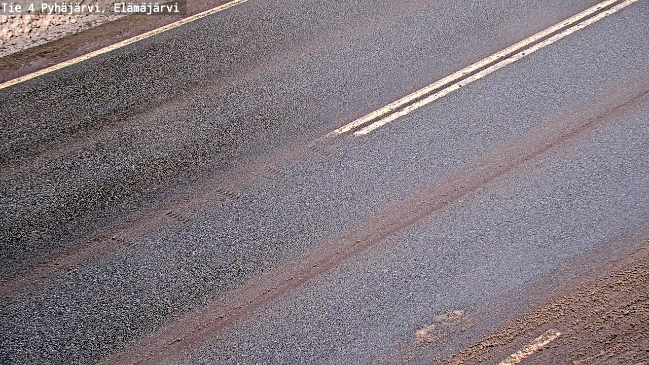 Weather Camera Image Road 4 Pyhäjärvi, Elämäjärvi, Pyhäjärvi, Pohjois-Pohjanmaa