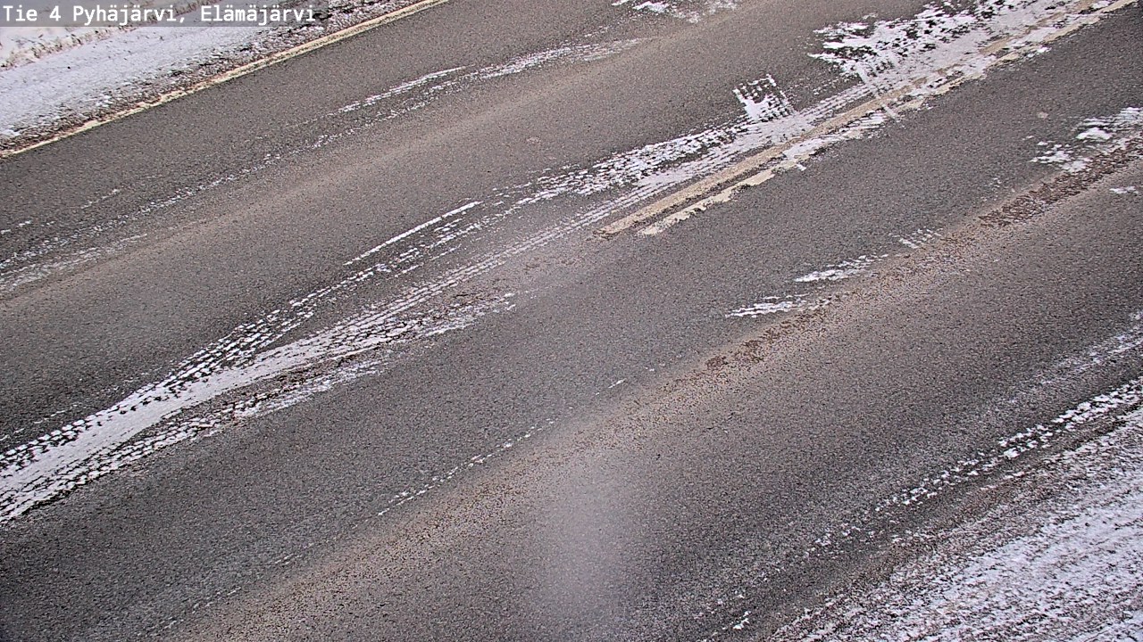 Weather Camera Image Road 4 Pyhäjärvi, Elämäjärvi, Pyhäjärvi, Pohjois-Pohjanmaa