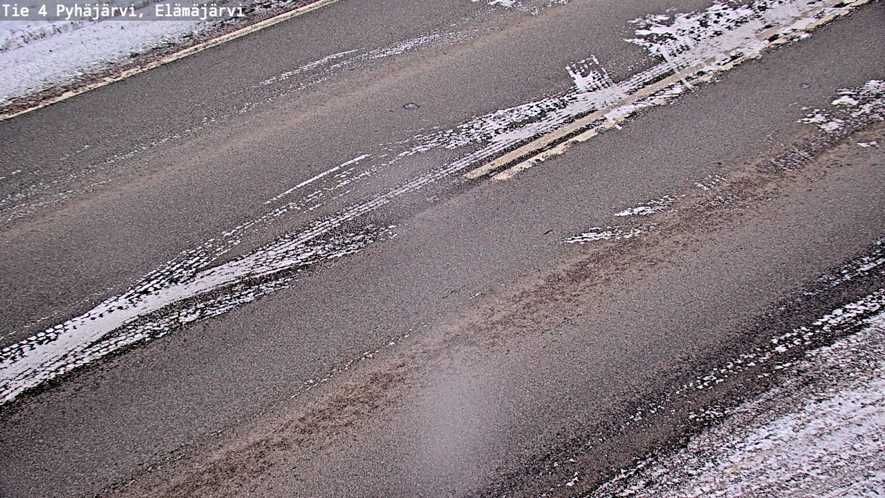 Weather Camera Image Road 4 Pyhäjärvi, Elämäjärvi, Pyhäjärvi, Pohjois-Pohjanmaa
