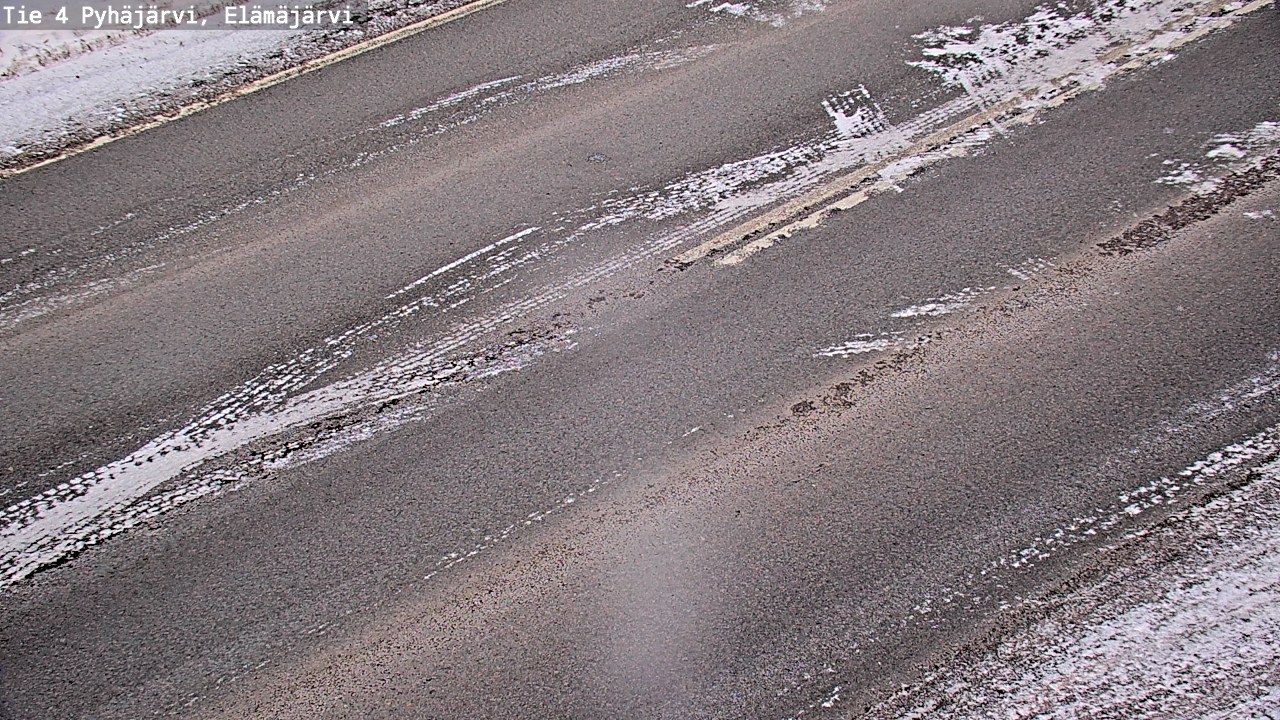 Weather Camera Image Road 4 Pyhäjärvi, Elämäjärvi, Pyhäjärvi, Pohjois-Pohjanmaa