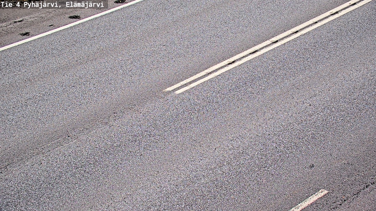 Weather Camera Image Road 4 Pyhäjärvi, Elämäjärvi, Pyhäjärvi, Pohjois-Pohjanmaa