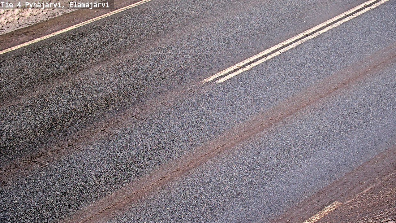 Weather Camera Image Road 4 Pyhäjärvi, Elämäjärvi, Pyhäjärvi, Pohjois-Pohjanmaa