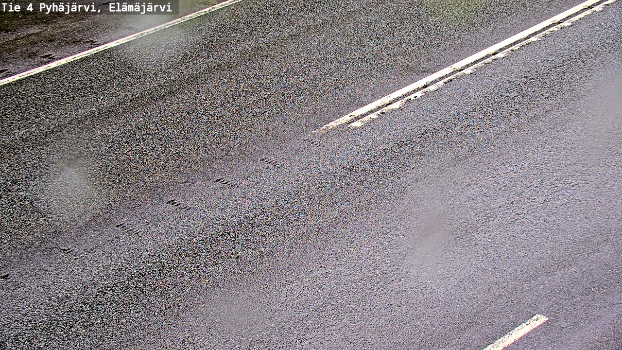 Weather Camera Image Road 4 Pyhäjärvi, Elämäjärvi, Pyhäjärvi, Pohjois-Pohjanmaa