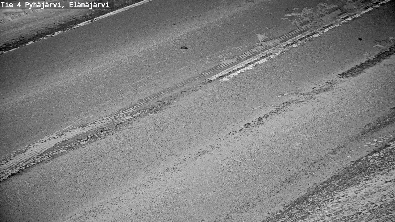 Weather Camera Image Road 4 Pyhäjärvi, Elämäjärvi, Pyhäjärvi, Pohjois-Pohjanmaa