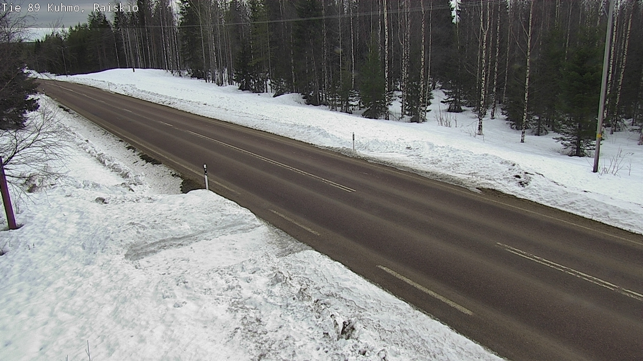 Weather Camera Image Road 89 Kuhmo, Raiskio, Kuhmo, Kainuu