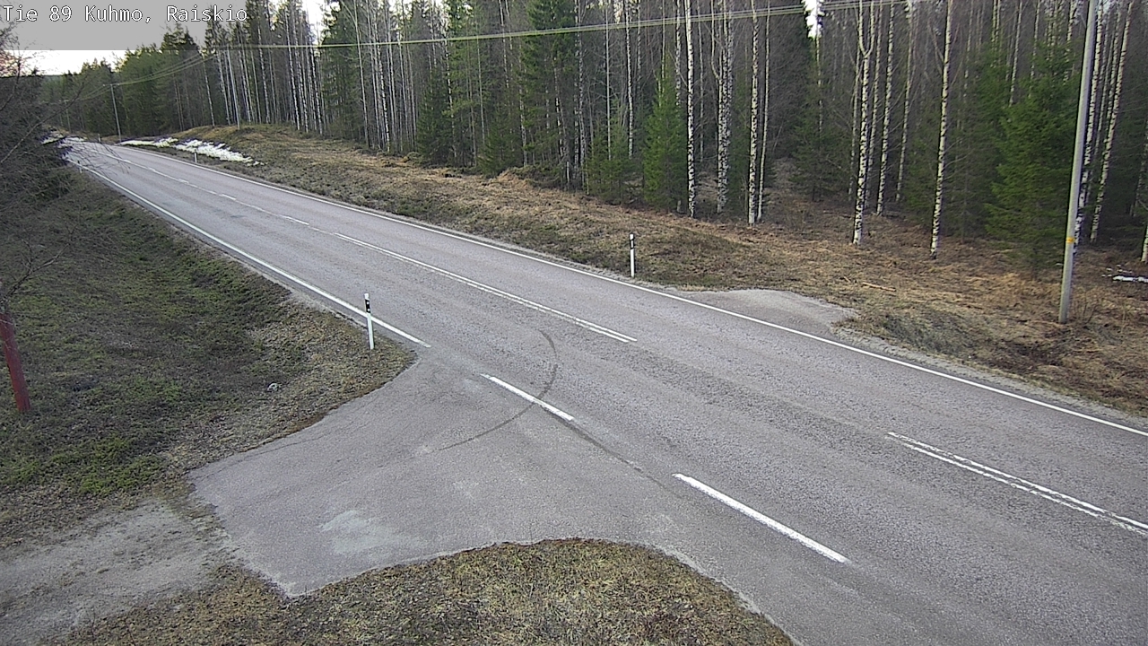 Weather Camera Image Road 89 Kuhmo, Raiskio, Kuhmo, Kainuu