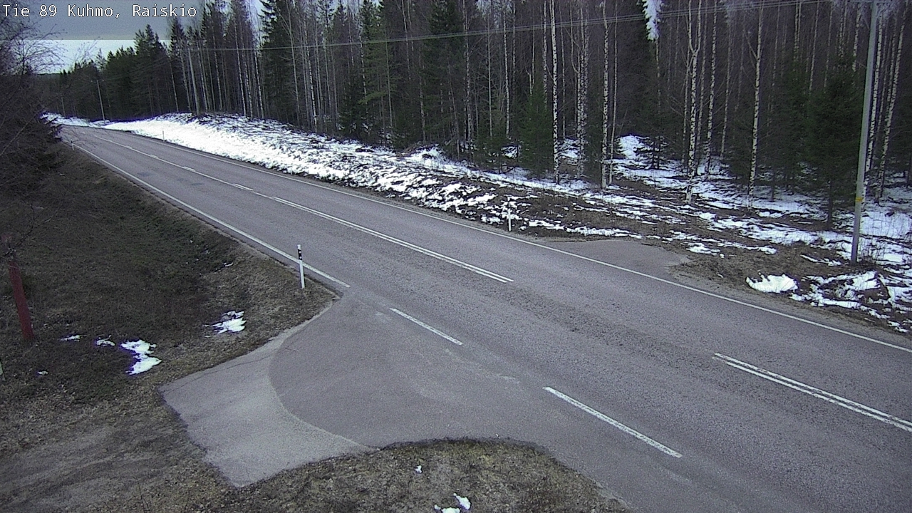 Weather Camera Image Road 89 Kuhmo, Raiskio, Kuhmo, Kainuu