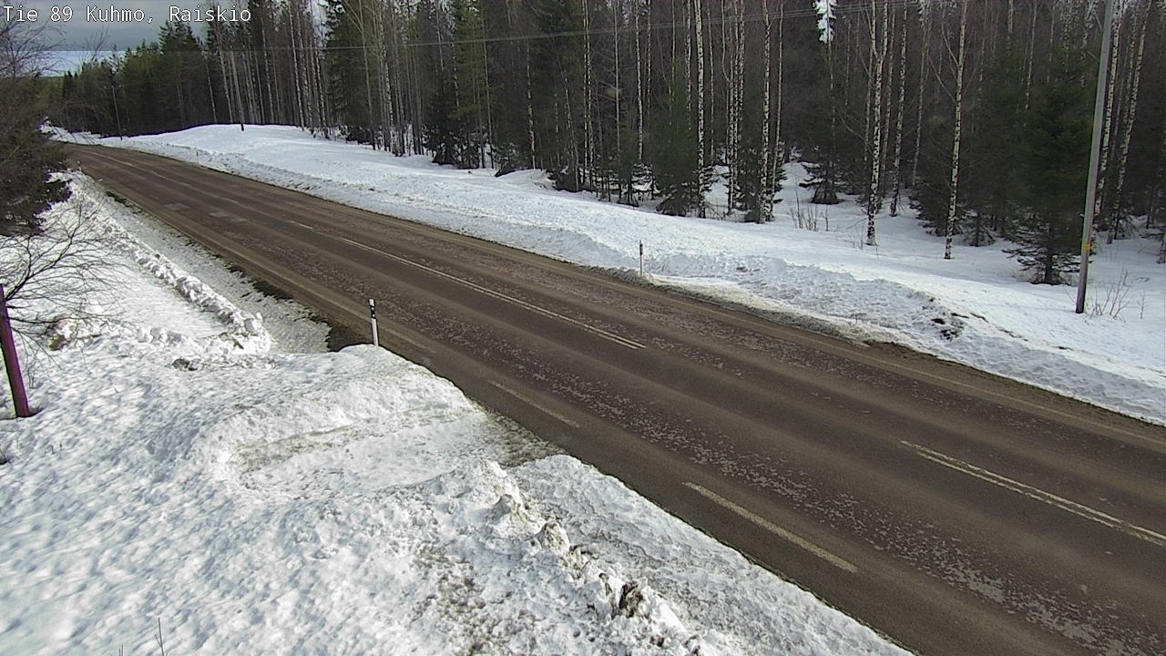 Weather Camera Image Road 89 Kuhmo, Raiskio, Kuhmo, Kainuu