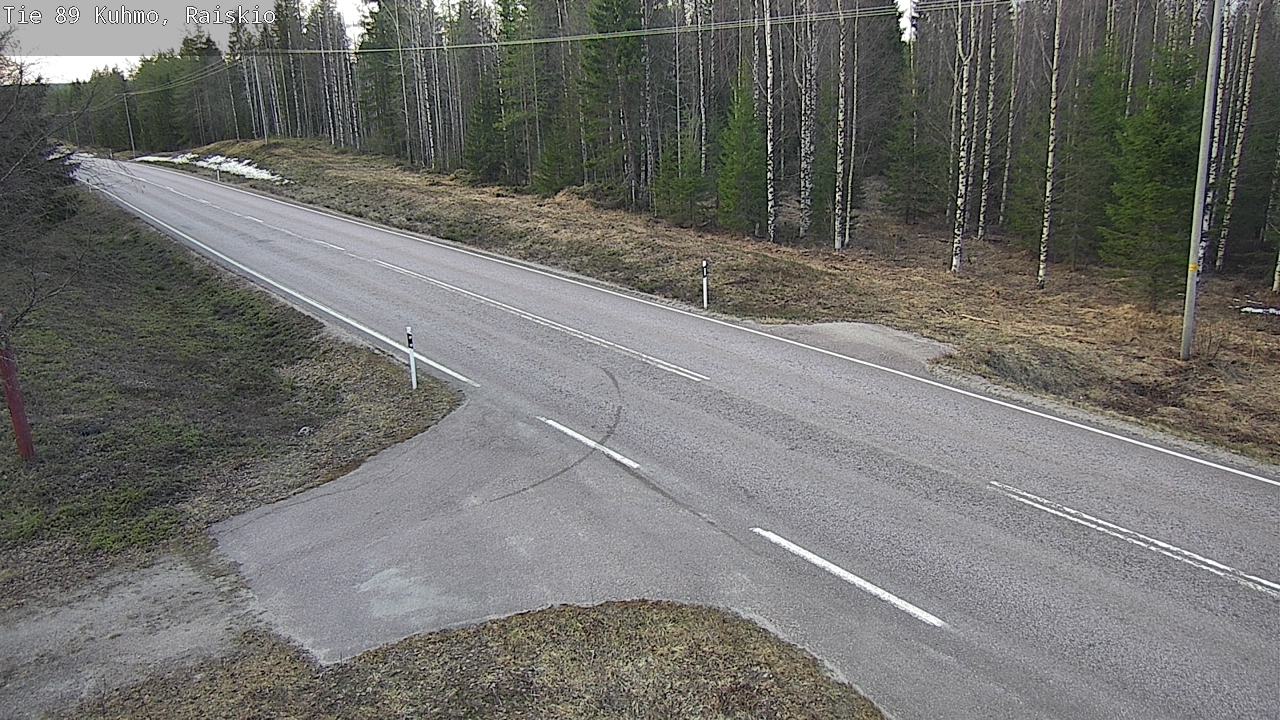 Weather Camera Image Road 89 Kuhmo, Raiskio, Kuhmo, Kainuu