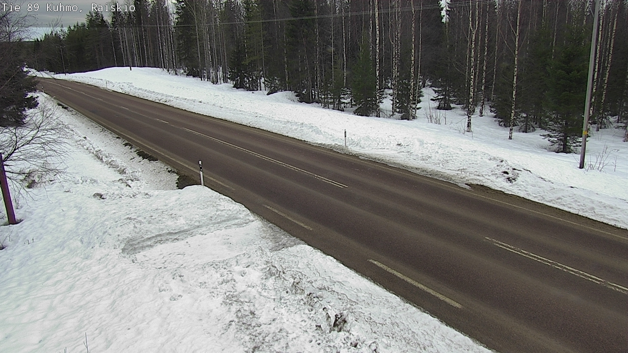 Weather Camera Image Road 89 Kuhmo, Raiskio, Kuhmo, Kainuu