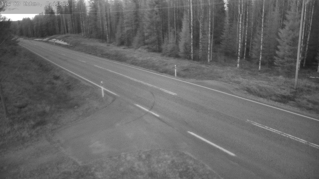 Weather Camera Image Road 89 Kuhmo, Raiskio, Kuhmo, Kainuu