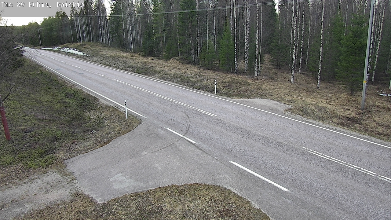 Weather Camera Image Road 89 Kuhmo, Raiskio, Kuhmo, Kainuu