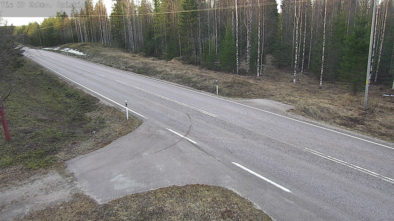 Weather Camera Image Road 89 Kuhmo, Raiskio, Kuhmo, Kainuu