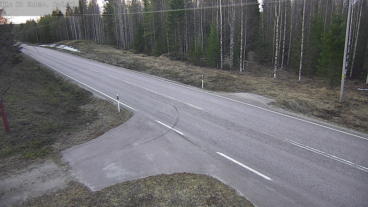 Weather Camera Image Road 89 Kuhmo, Raiskio, Kuhmo, Kainuu