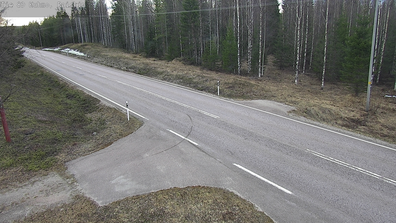 Weather Camera Image Road 89 Kuhmo, Raiskio, Kuhmo, Kainuu