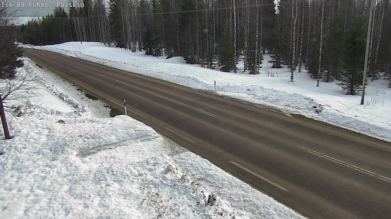 Weather Camera Image Road 89 Kuhmo, Raiskio, Kuhmo, Kainuu