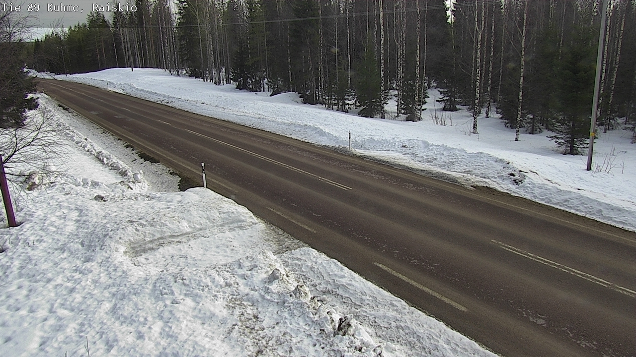 Weather Camera Image Road 89 Kuhmo, Raiskio, Kuhmo, Kainuu