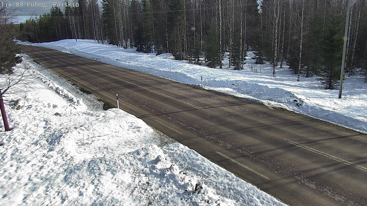 Weather Camera Image Road 89 Kuhmo, Raiskio, Kuhmo, Kainuu