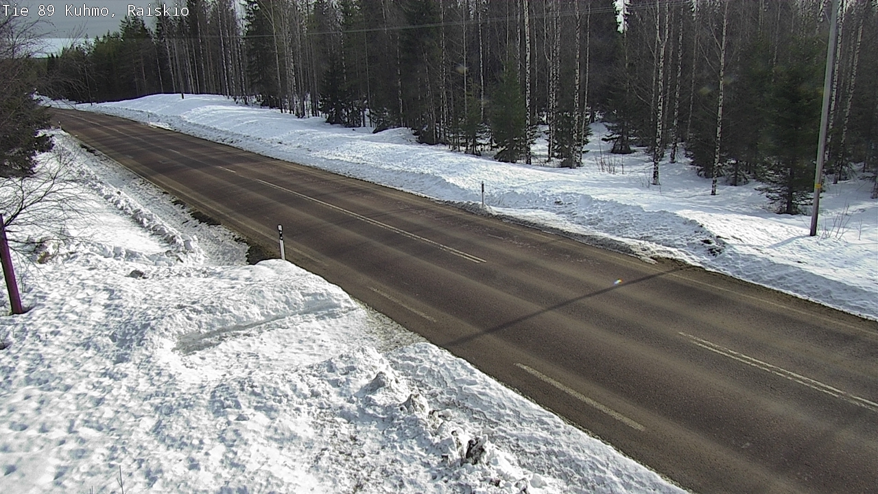 Weather Camera Image Road 89 Kuhmo, Raiskio, Kuhmo, Kainuu