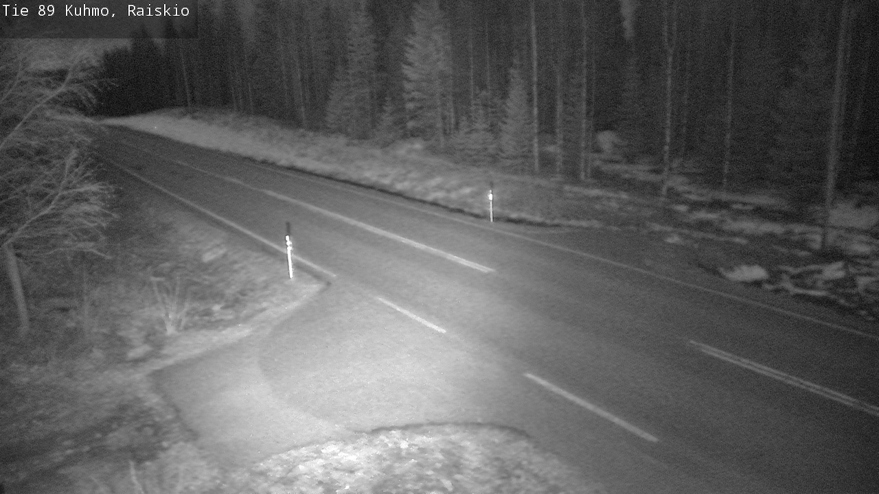 Weather Camera Image Väg 89 Kuhmo, Raiskio, Kuhmo, Kainuu