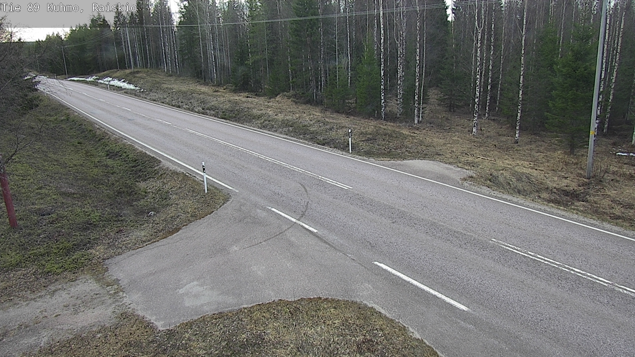 Weather Camera Image Road 89 Kuhmo, Raiskio, Kuhmo, Kainuu