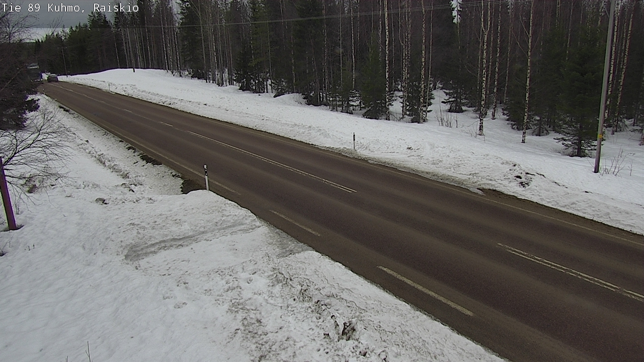 Weather Camera Image Road 89 Kuhmo, Raiskio, Kuhmo, Kainuu