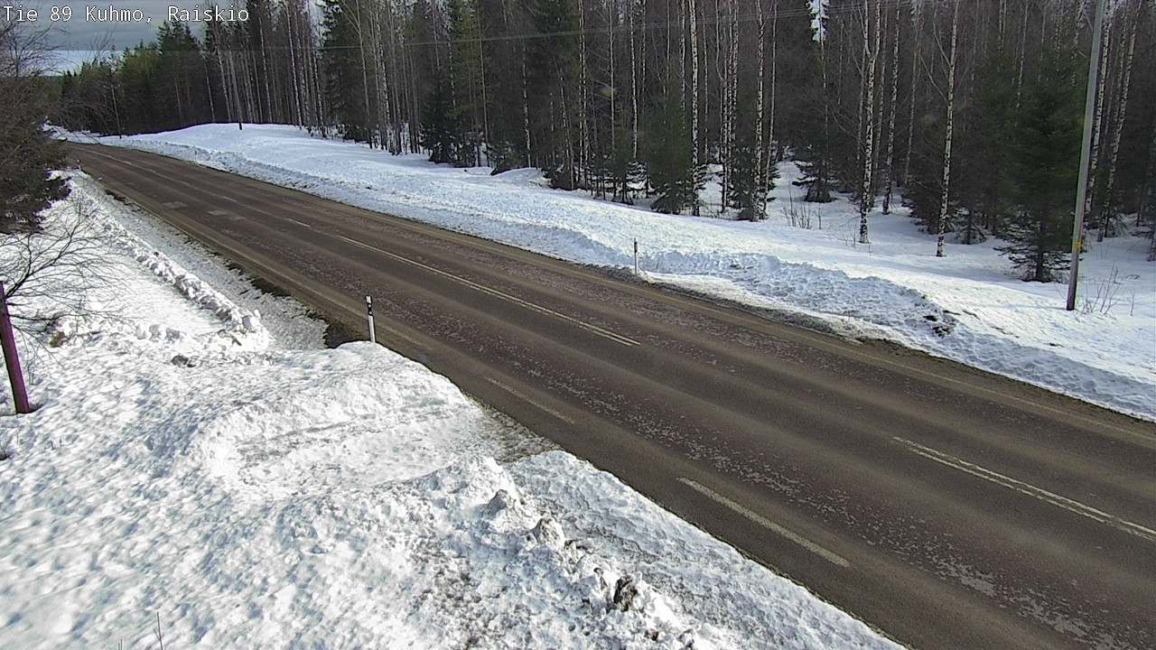 Weather Camera Image Road 89 Kuhmo, Raiskio, Kuhmo, Kainuu